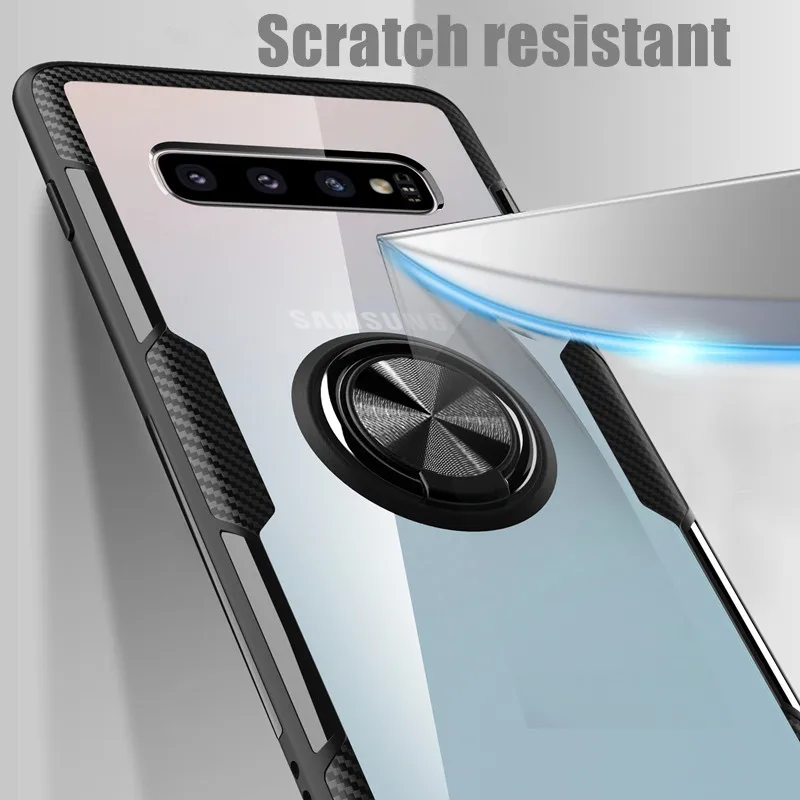 Противоударный защитный чехол из закаленного стекла для Samsung S10 мягкий