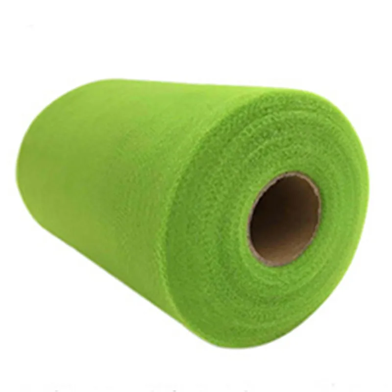 light green Рулон тюля, ткань 15 см, 100 ярдов, сделай сам, белая органза, рулон тюля, катушка для платья-пачки, свадебное украшение, принадлежности для дня рождения - Цвет: light green