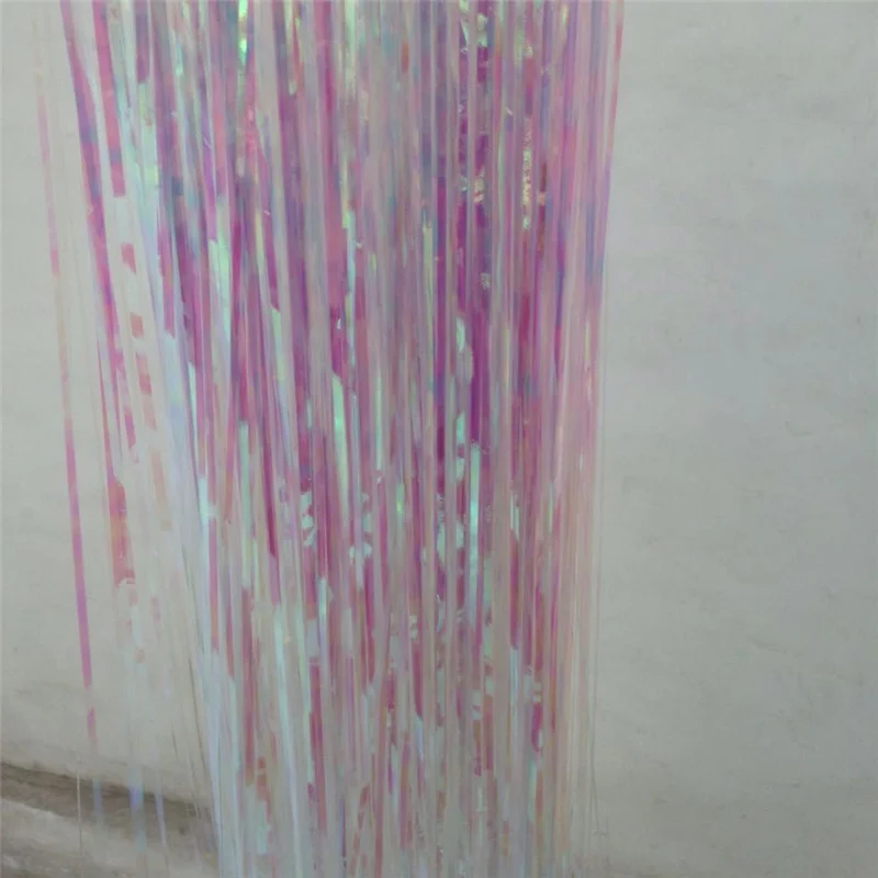 1M*2M Rainbow color Metallic Foil Fringe Shiny Rain Curtains For Wedding Road Lead/Party Background/Celebration Venue Decoration | Дом и сад