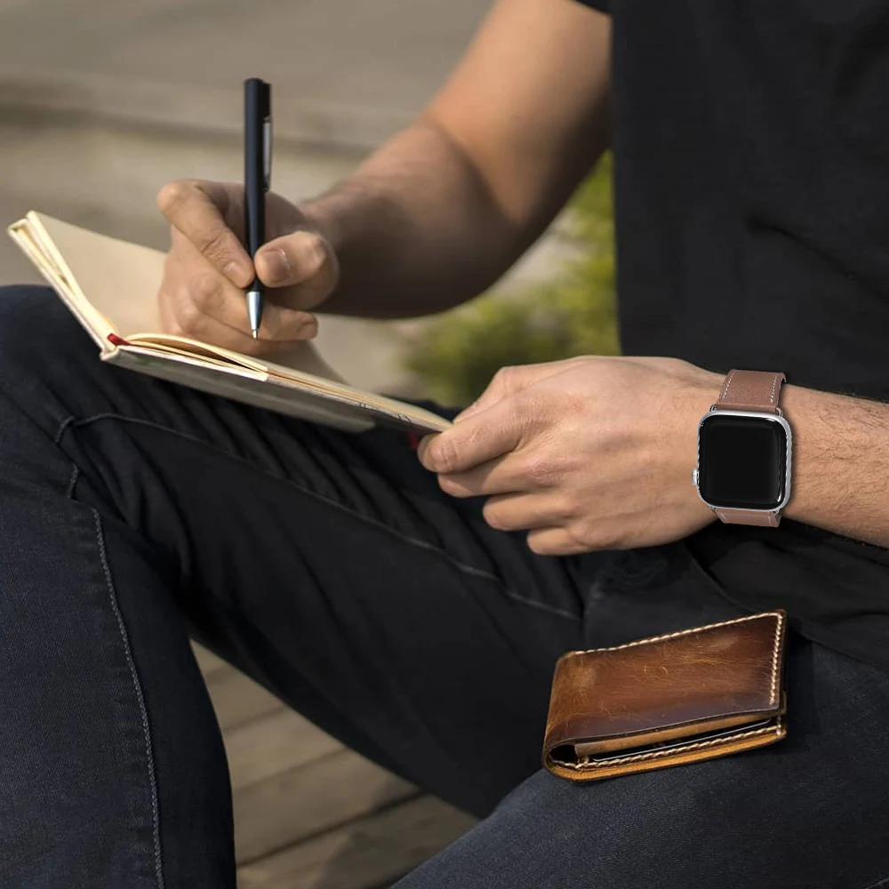 CHIMAERA ремешки для часов Apple кожаный ремешок для наручных часов Iwatch, для наручных часов Apple Watch серии 1/2/3/4 ремешок 38 мм 40 мм 42-44 мм, ремешок для Apple Watch