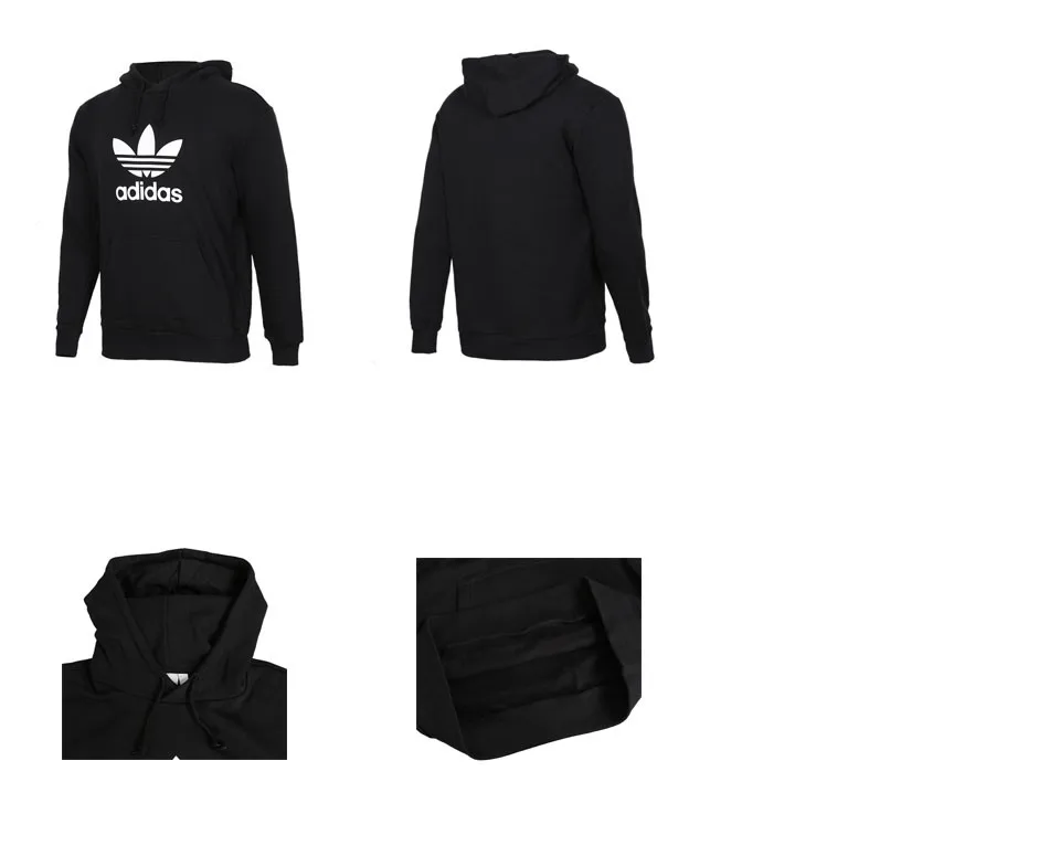 Новое поступление Adidas Originals TREFOIL HOODIE Для мужчин пуловер толстовки Спортивная