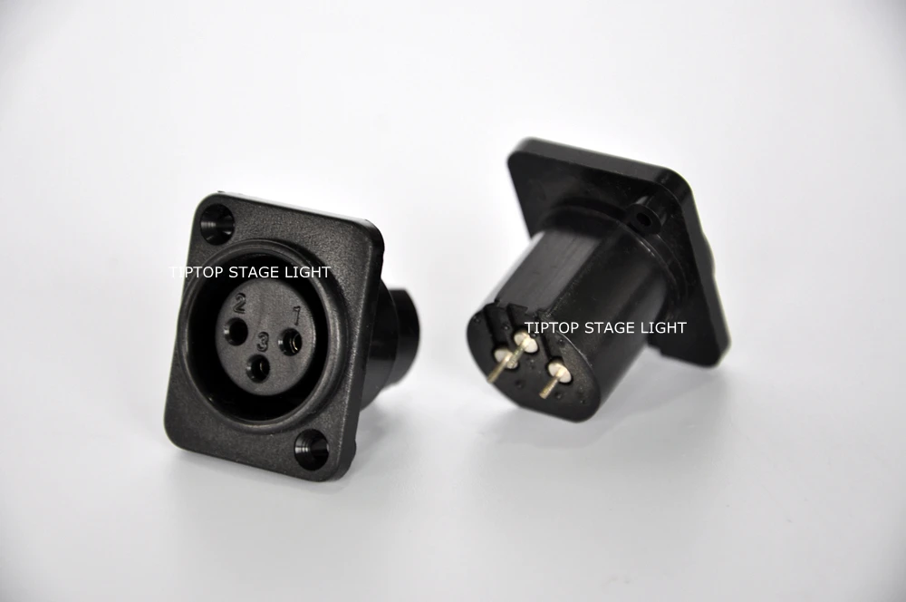 TP C04 200 шт. пластиковый корпус 3 контактный разъем XLR DMX512 клемма сигнала