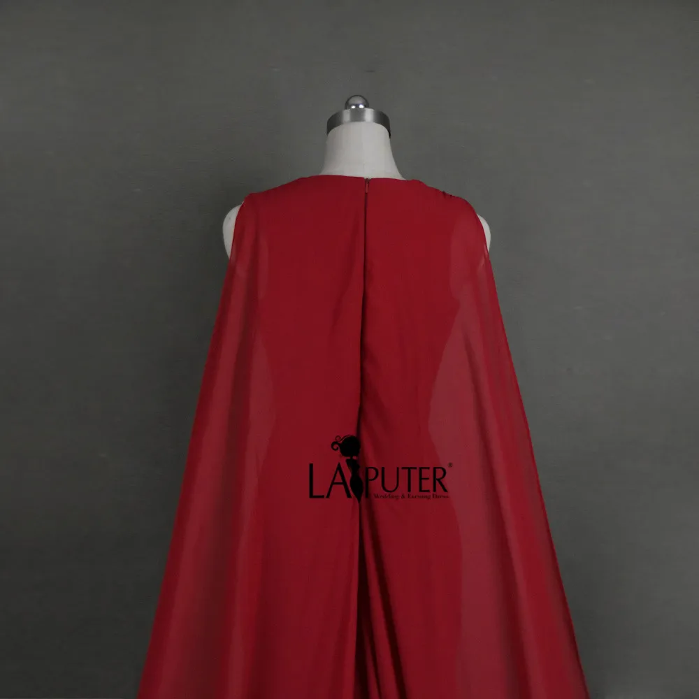 Фантастические атласные темно-красные платья с круглым вырезом для выпускного