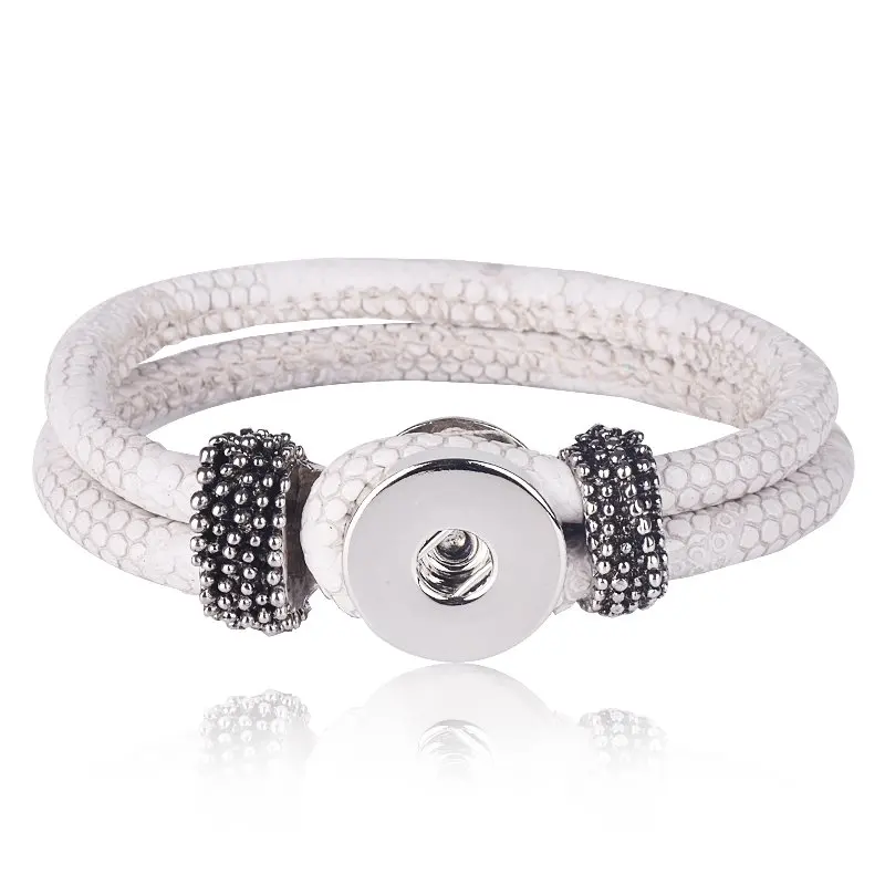 Браслет из змеиной кожи в стиле панк и браслеты для женщин девочек с одной