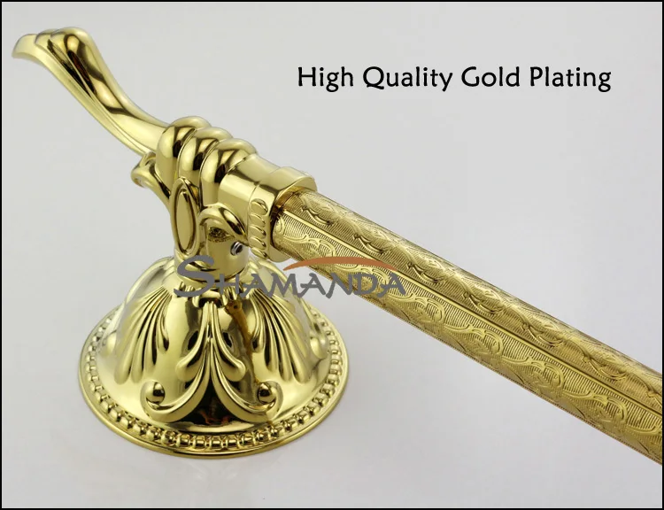 Бесплатная доставка аксессуары для ванной комнаты продукция Роскошная золотая