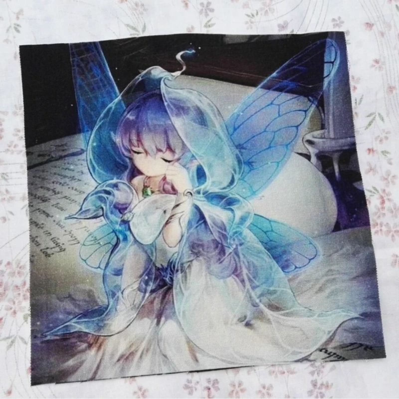 5pcs/lot 18*18cm Angel Beautiful Small Flower Girls 100% Diy Patchwork For Sewing Bag Cushions Shoes DIY Handmade Fabric Cloth | Дом и сад