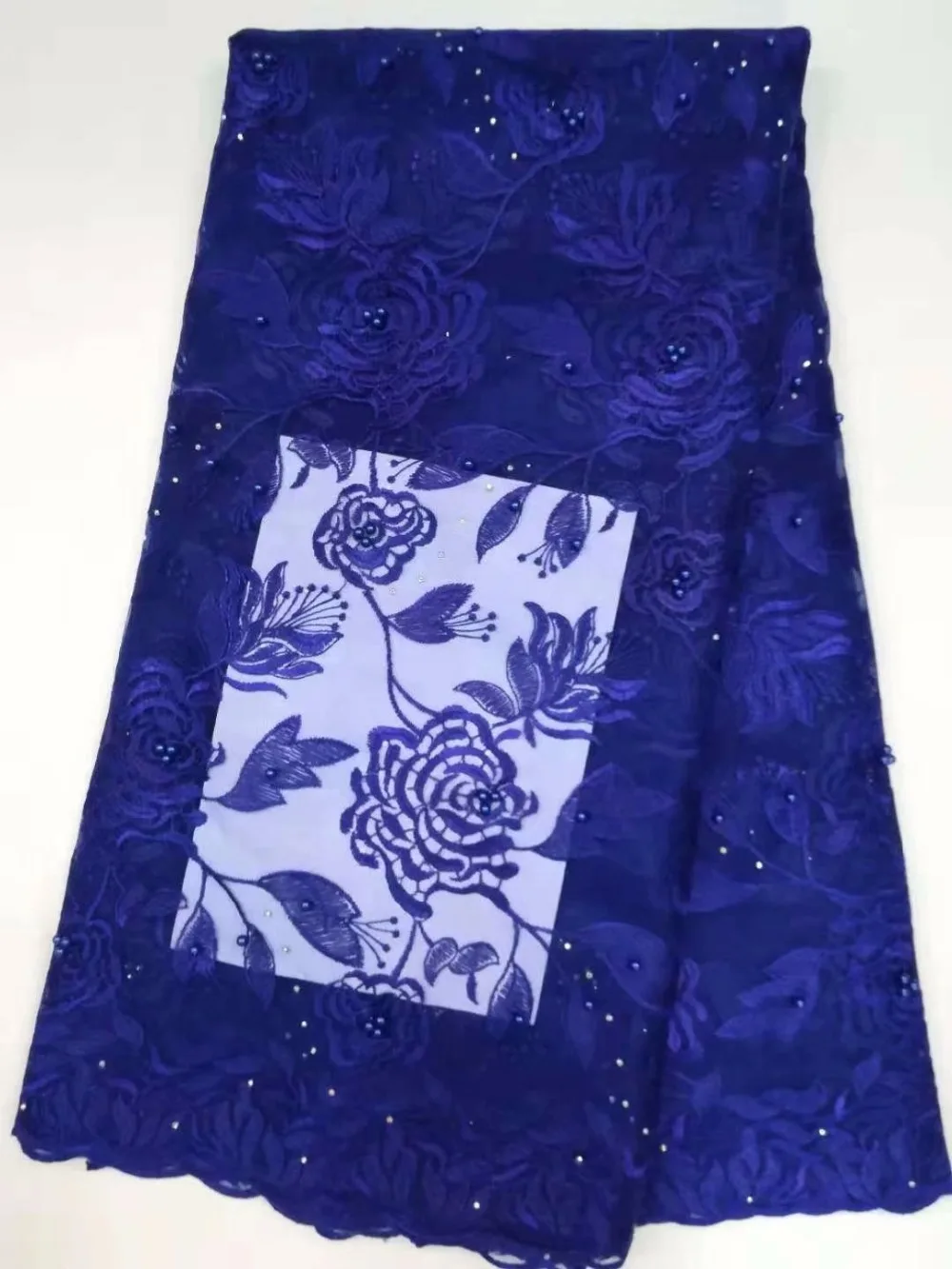 Оптовая продажа 5 ярдов/партия африканская чистая кружевная ткань в нигерийском