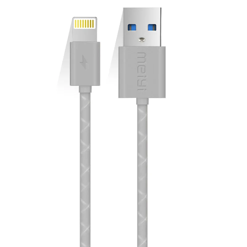 Meiyi 1 м USB кабель для iPhone 8 7 6 6s Plus 5S se iPad подходит IOS 10 9 Pin + Автомобильное зарядное
