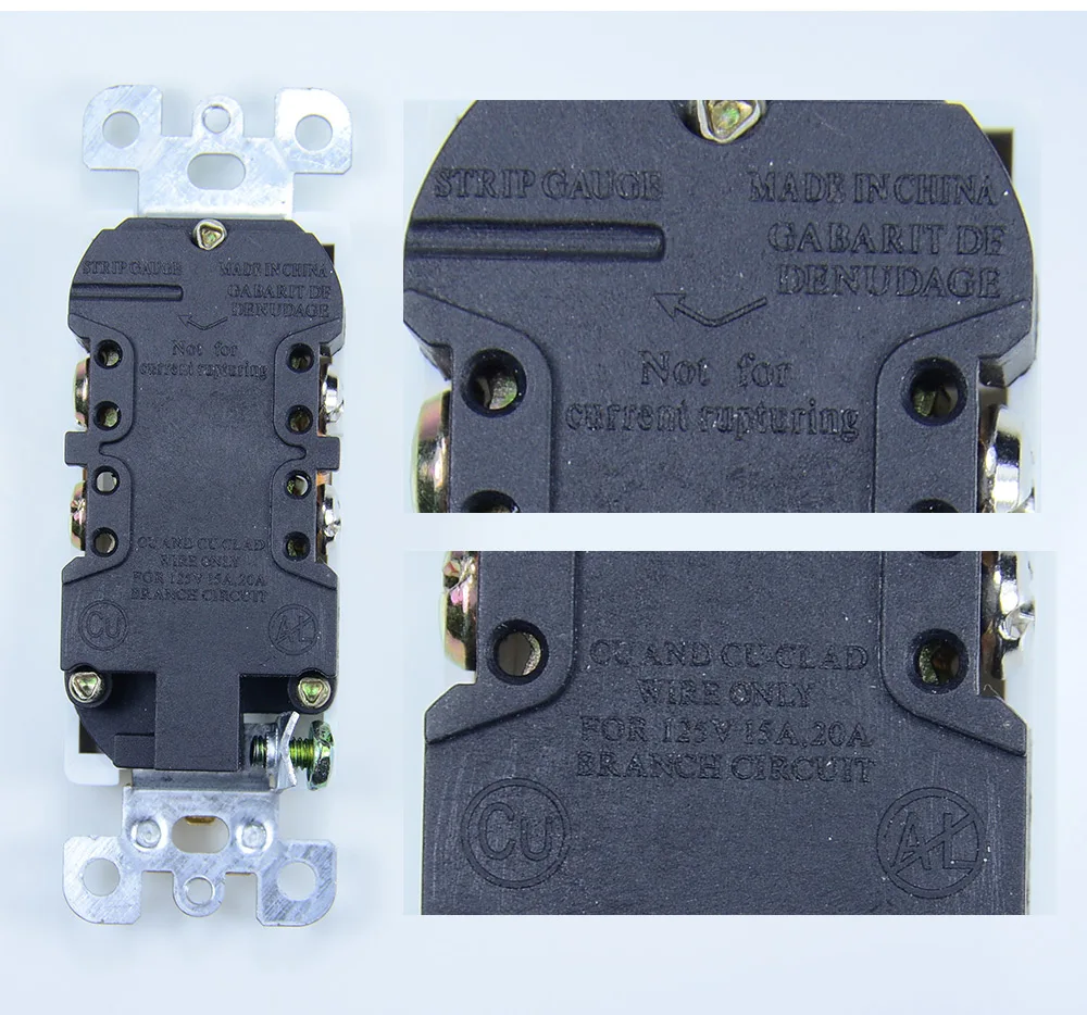 125 V Северная Америка 15A американская стандартная розетка красота UL сертификация правила двойная розетка UL15A