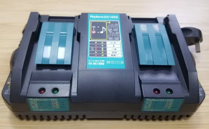 

Dual Fast Charger for Li-ion Battery Makita DC18RD 14.4/18V DC18RC DC18SF with Music Aging DC18RD T charger