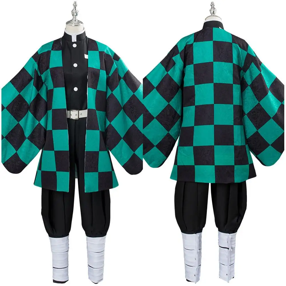

Demon Slayer Kamado Tanjirou Cosplay Costume Outfit Kimono Halloween Carnival Costumes