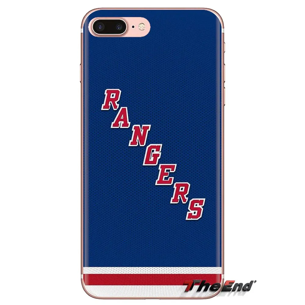 For Samsung Galaxy S3 S4 S5 Mini S6 S7 Edge S8 S9 S10 Plus Note 3 4 5 8 9 Ice Hockey new york Rangers TPU Transparent Shell Case |