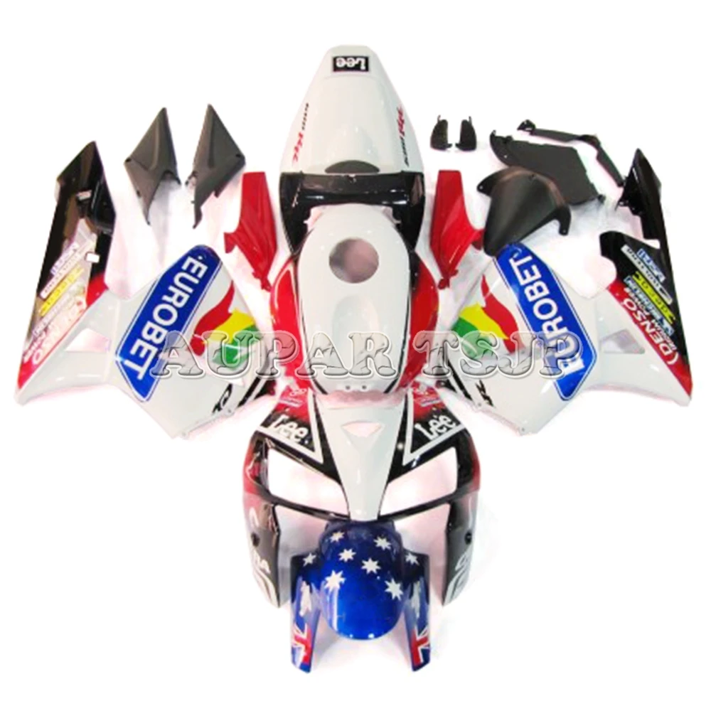 

Motorcycle Frames For Honda 2005 2006 CBR600RR F5 ABS Injection Plastic Motorbike Bodywork Red White Blue Stars Sportbike Covers