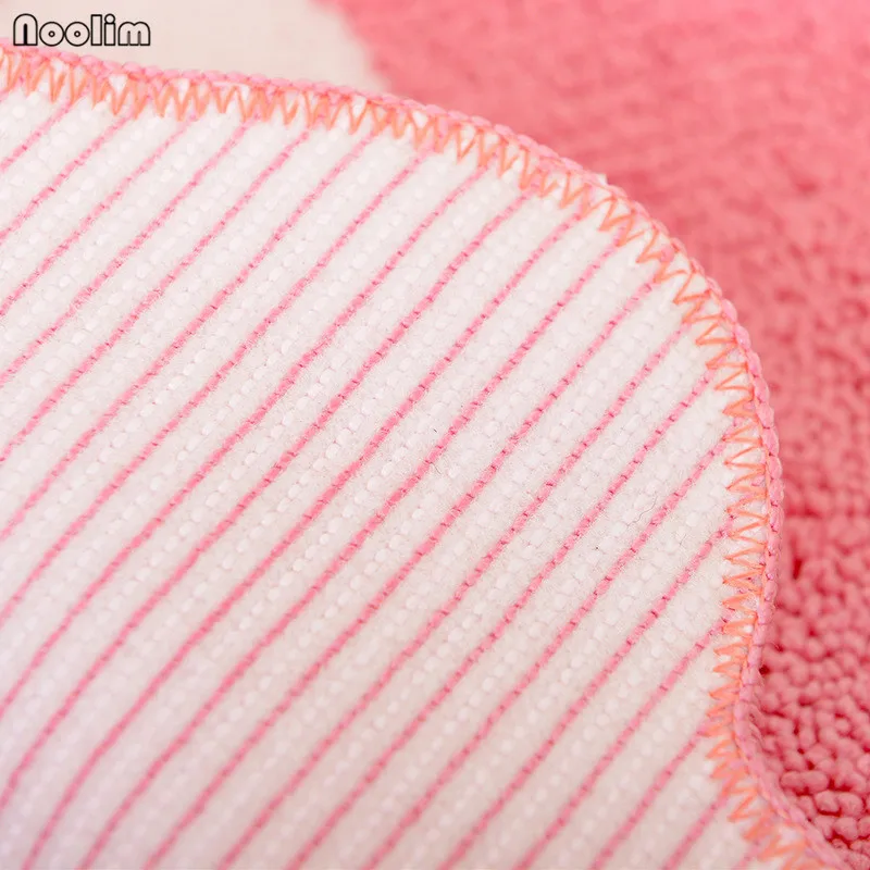 NOOLIM Foot Printed Bath Mats Non-slip Bathroom Carpet Mat Toilet Rug Pad Carpets Microfiber Mini | Дом и сад