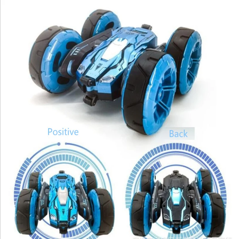 2 4G двухсторонний трюковый Радиоуправляемый автомобиль 4WD вращающийся на 360 °