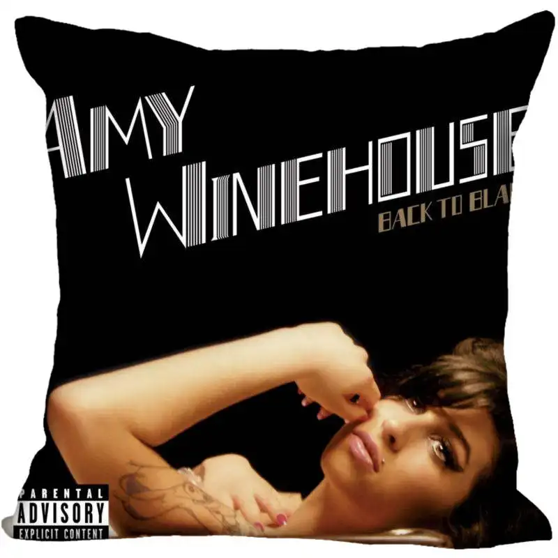 Изготовленный На Заказ Amy Winehouse квадратная Наволочка на молнии чехол для подушки 40x40,45x45 см(с одной стороны - Цвет: Pillowcase 12