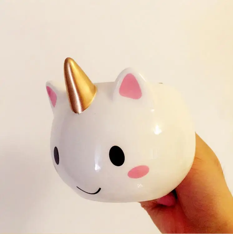 

New 3D ceramic coffee cup children girl boy cute creative unicorn hand Valentine's Day gift 350 ml cartoon unicorn cup 1136