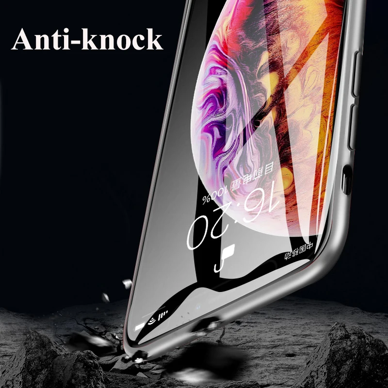 Чехол Suntaiho с магнитной адсорбцией для samsung S9 чехол Note 9 S7 Edge закаленное стекло