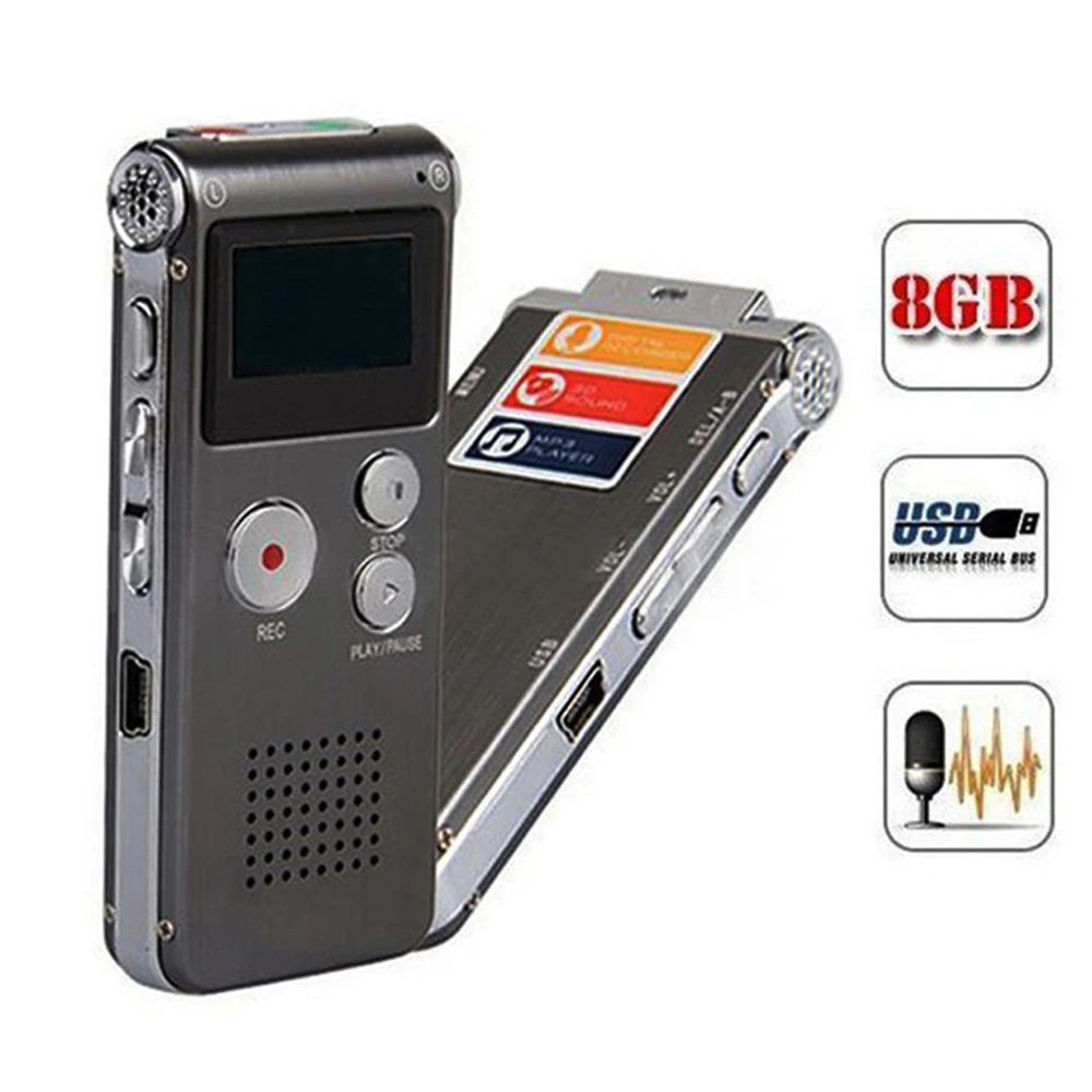 Новая версия цифровой мини-Плеер MP3 рекордер Встроенный 8GB LCD | Электроника