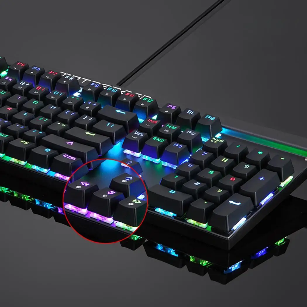 MOTOSPEED CK103 RGB механическая клавиатура игровая полноцветная программируемая 104