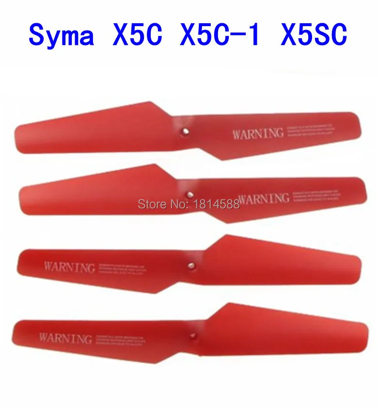 Sima x5c x5c-1 x5sc x5scw h5c 2 4G RC X5 вертолет БПЛА части - 02 основные лопасти красного черного и