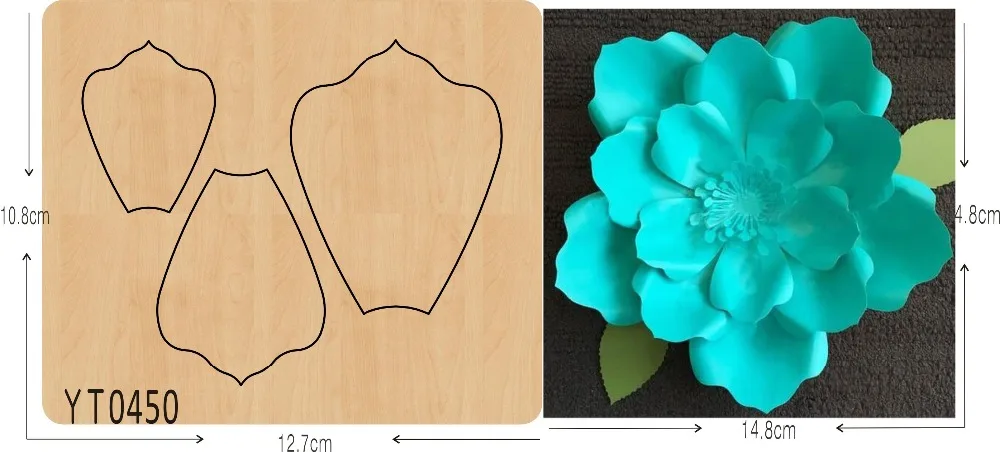 3D Цветы DIY muyu режущие штампы новая деревянная форма для скрапбукинга Thickness-15.8mm/muyu/YT0450