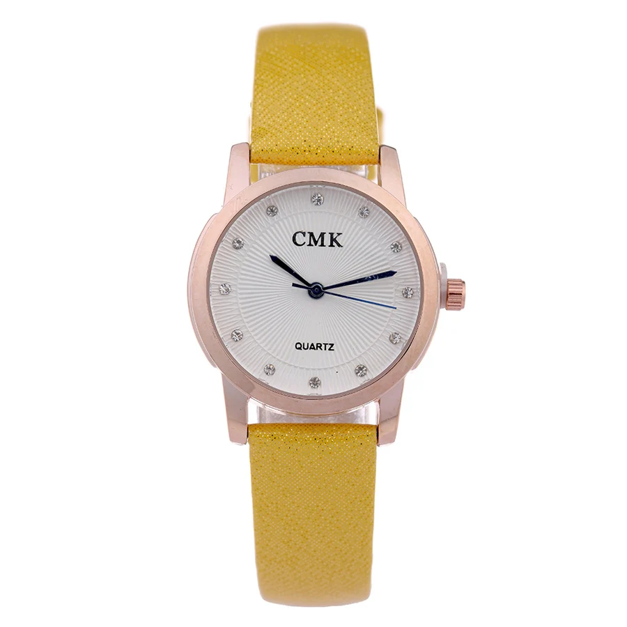 Женский Бренд cmk роскошные часы со стразами модные повседневные кварцевые