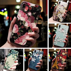 3D Relief Floral Phone Case For Meizu M6 M5 Note 9 15 Plus M6T M5C M8 Lite Case TPU Silicon Back Cov