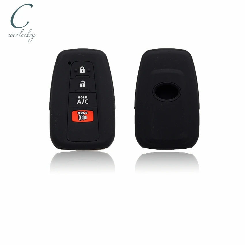 Cocolockey силиконовый чехол для ключей Fob toyota prius camry avalon 2017 2018 2019 4 кнопки