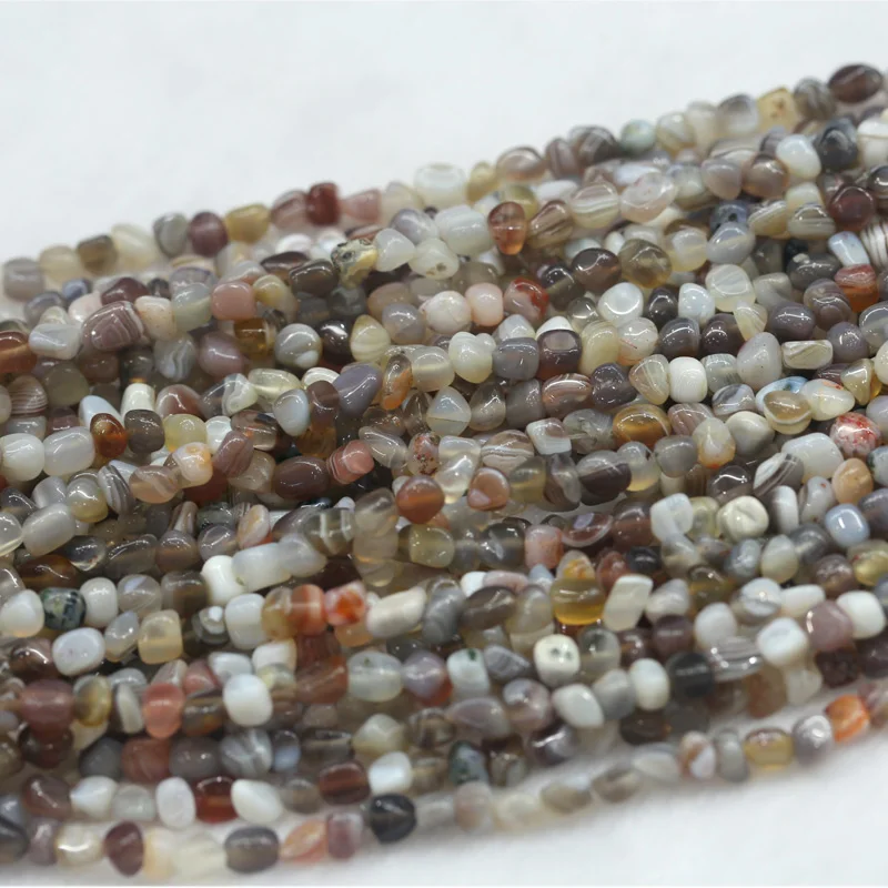 Оптовая продажа натуральное кружево бусины из Ботсваны агата усиленного оникса