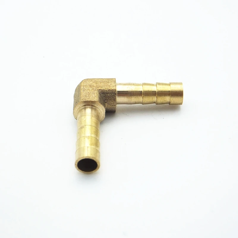 6 мм шланг колючий колено Латунь Колючая труба штуцер соединитель Адаптер для