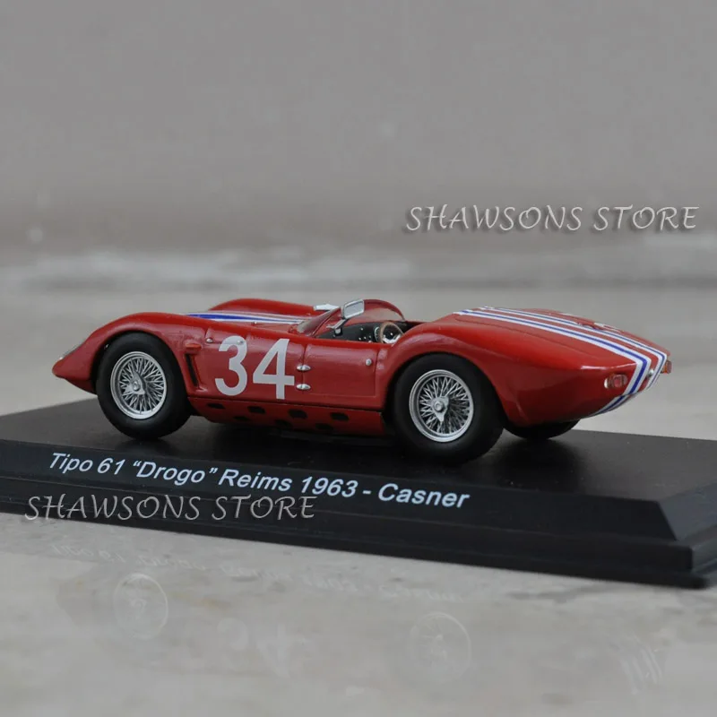 LEO модели игрушки 1:43 винтажный гоночный автомобиль Maserati Tipo 61 Drogo Реймс 1963 реплики коллекции