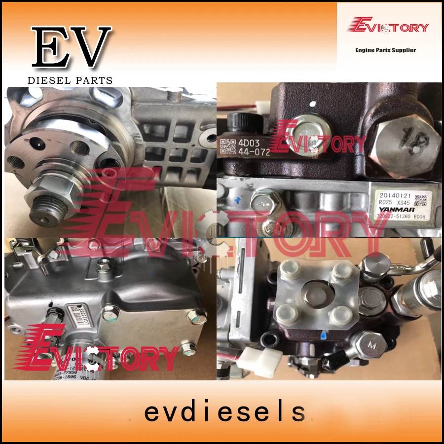 Для Yanmar 4TNV94 4TNV94L топливный насос 729932 5130 729933 51330 729938 51370 729940 51300 729974 51400|Поршни кольца