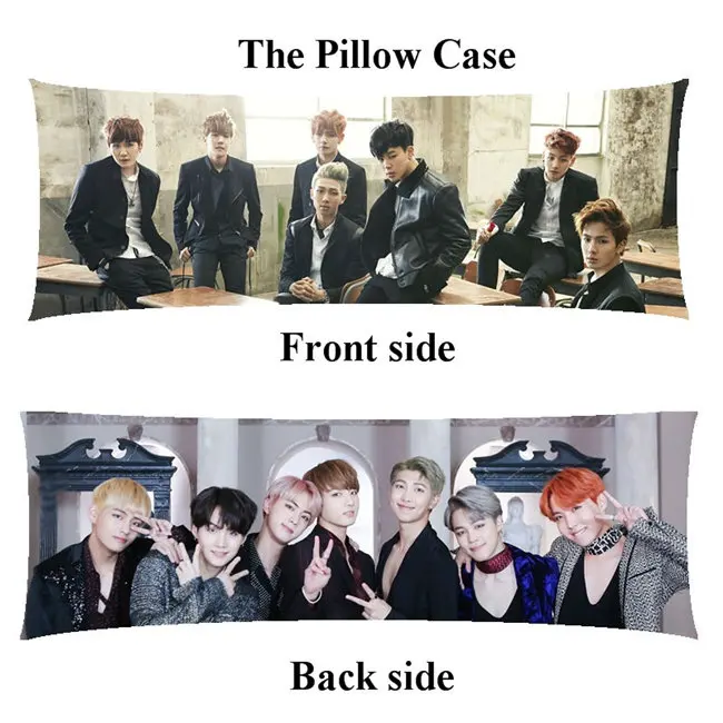 pillowcase Kpop в Корейском стиле бойфренд Цзиминь мультипликационным мотивом Ким тэ Хен V девушка тела подушку Чехол на заказ - Цвет: pillowcase