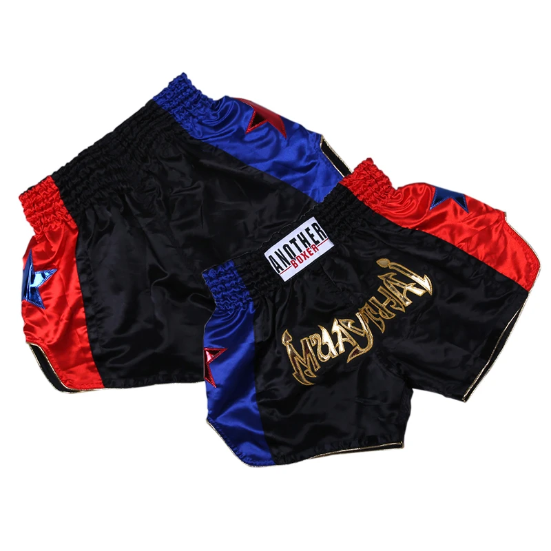 Последное мужское ММА Муай Тай Шорты тайский боксерское оборудование hanwrap бороться с вышивкой тай шорты SANDA тренировок и боев