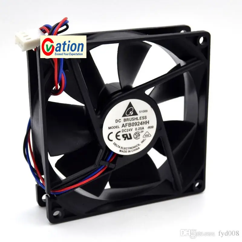 

PC Case Fan For NANILUO For AFB0924HH 9.2CM 9225 92*92*25MM 9.2*9.2*2.5CM 9025 24v 0.25A 90mm 9cm DC Brushless Fan Cooling Fans