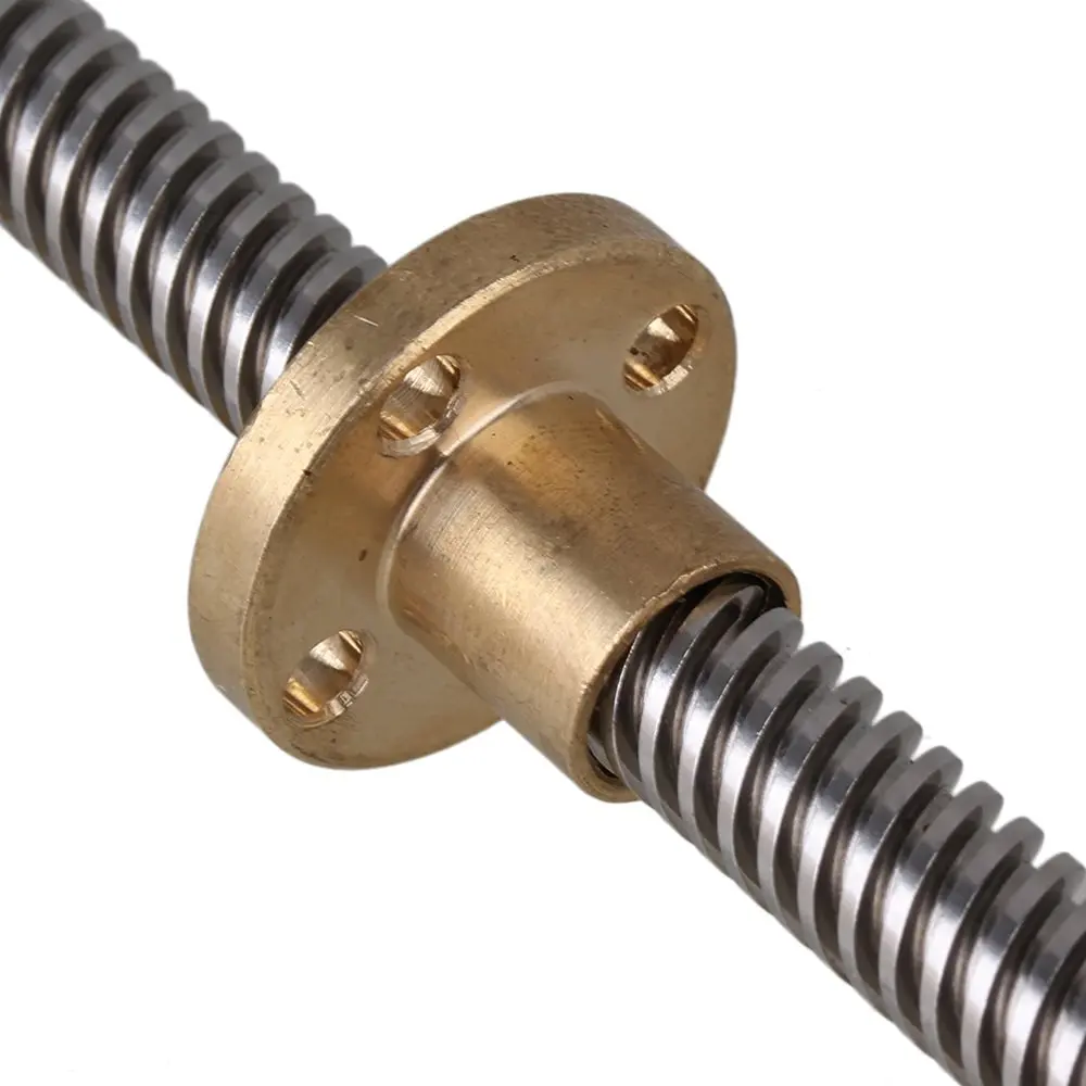200 мм длина 8 свинцово-винтовой стержень из нержавеющей стали с гайкой оси Z для 3D