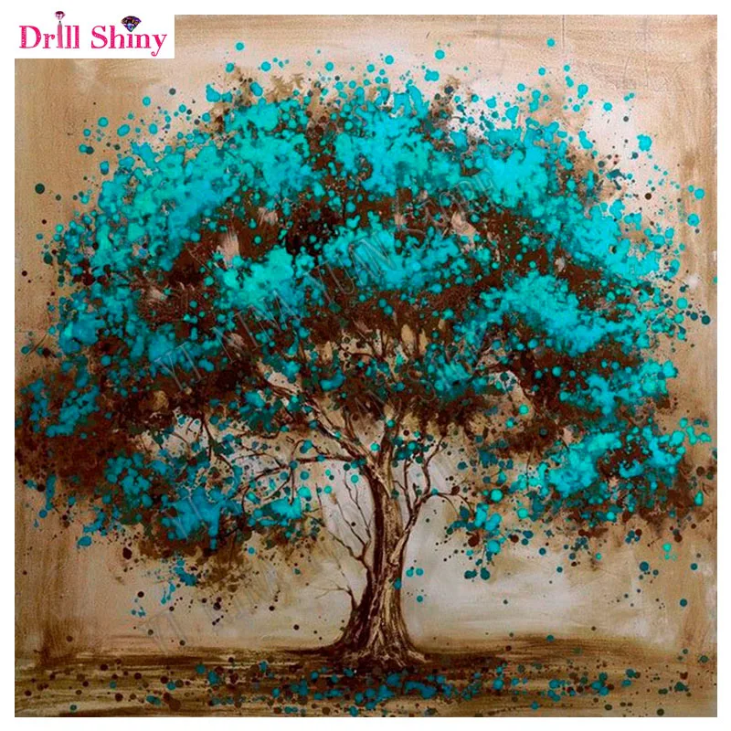 2018 Diy diamond painting tree embroidery cross stitch kit mosaic scenic needlework decoration art | Дом и сад