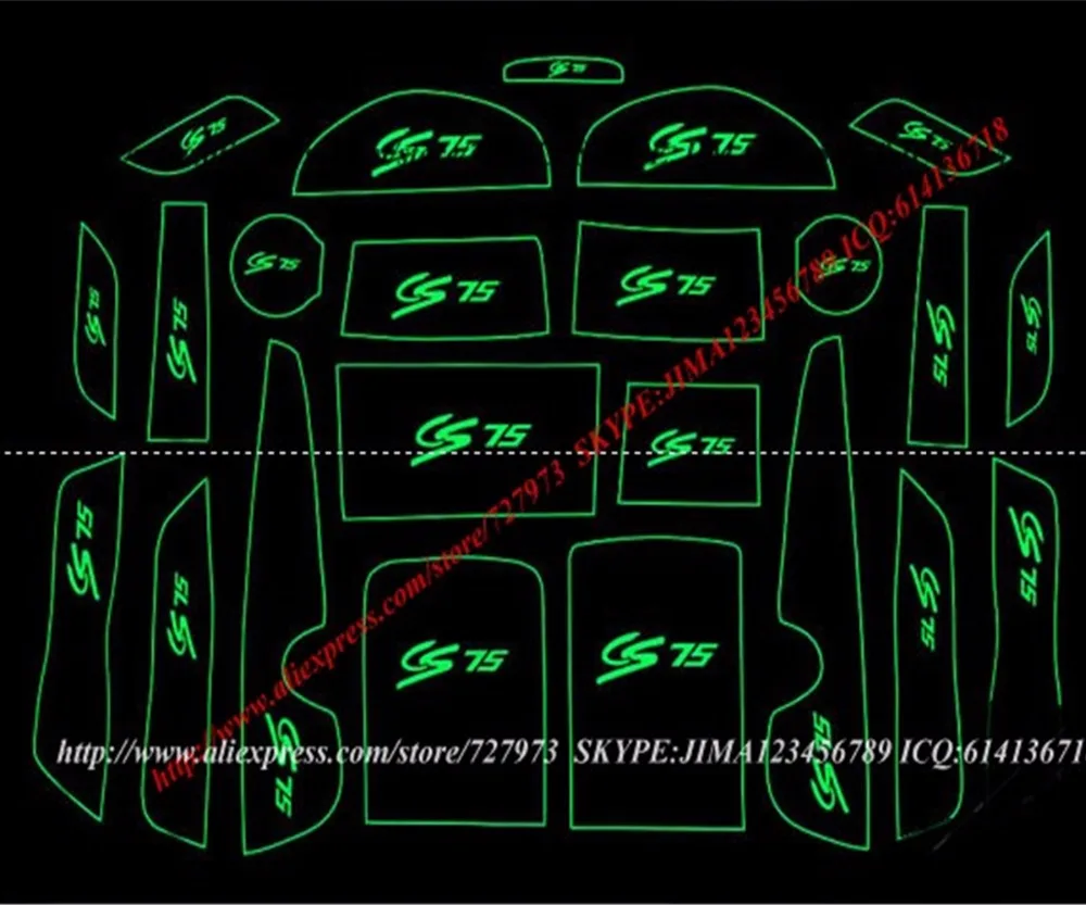 JICOSMOSLU: Противоскользящий коврик для автомобиля двери Прорезыватель чашек CHANGAN