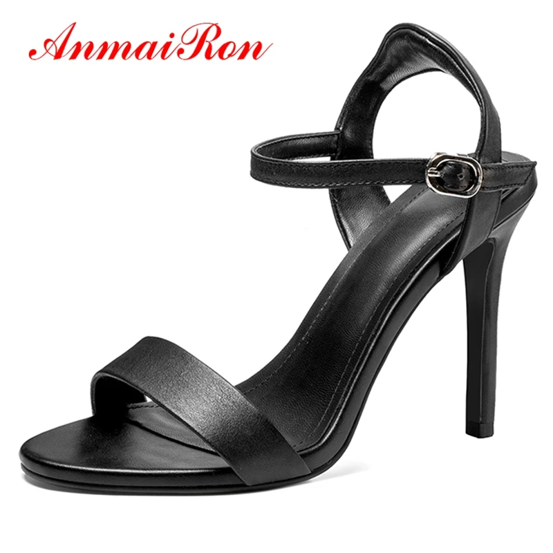 

ANMAIRON New Style Basic Dress Women Thin High Heel Sandals Sandalias Mujer 2020 Women Sandals Summer Size 34-39 LY319