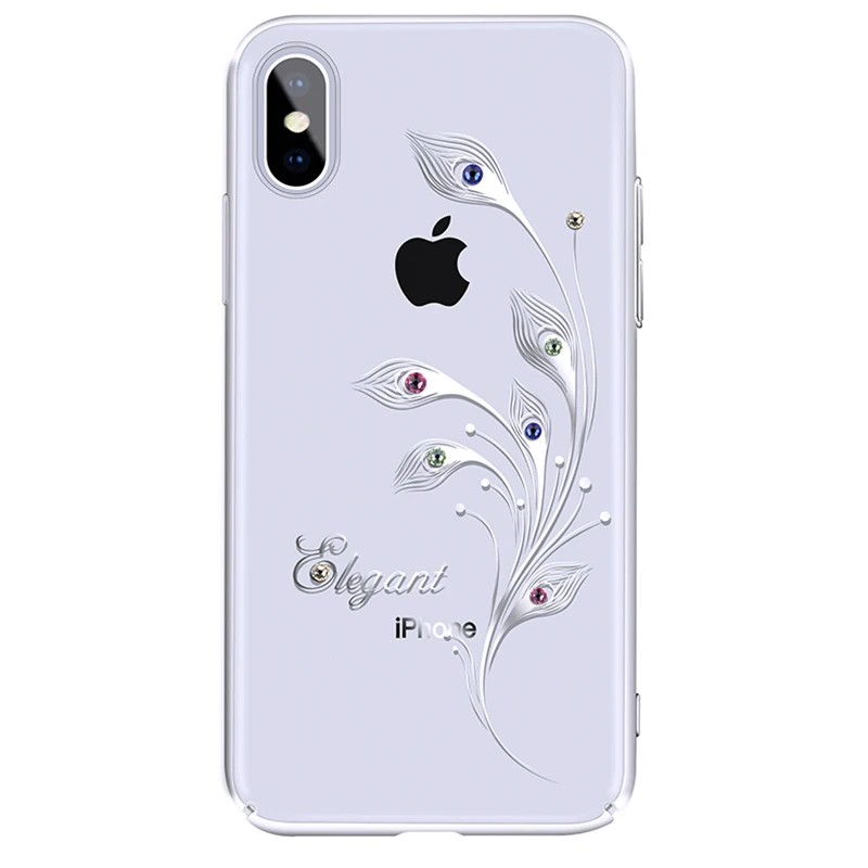 KINGXBAR крышка для iPhone X чехол телефона кристаллы от Swarovski горный хрусталь ПК Алмаз