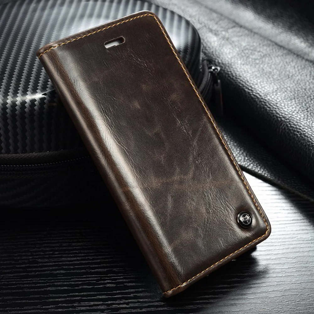 Чехол CaseMe для Samsung Galaxy S8 S7 S6/Edge/Plus S5 S4 Note 5 A310 A5 A7 роскошный кожаный чехол книжка