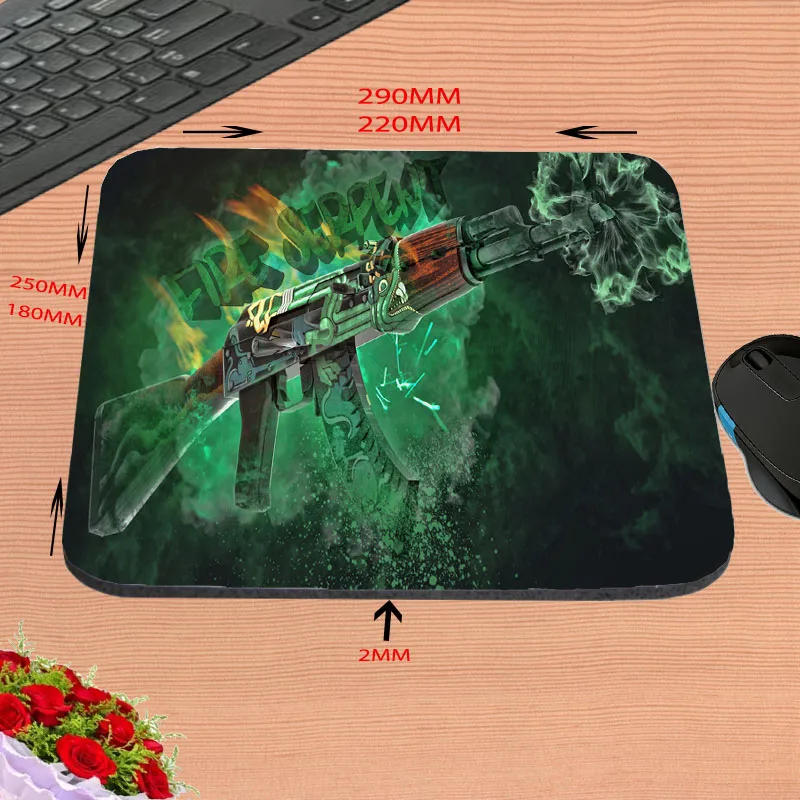 

Mairuige Hot Sell Print Design Anti-slip New Arrival CS GO Games Customized Rectangular Mouse Pad Computer PC Nice Gaming