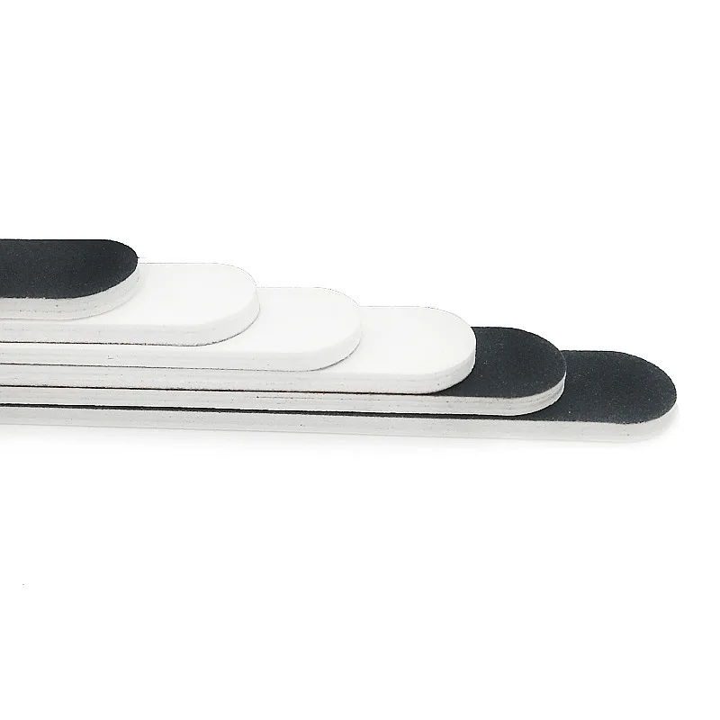 Деревянные пилочки для ногтей 10 шт./лот опт черные белые двойные пилки 100/180