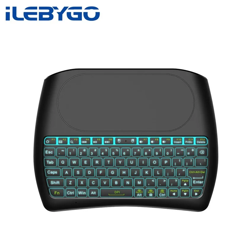 ILebygo D8 плюс Беспроводной мини-клавиатура 2 4G английская версия Contoller Touchpad Цвета