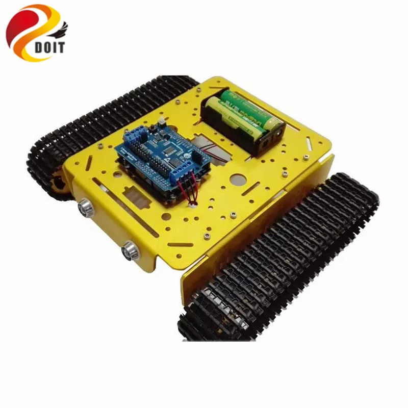 WiFi RC Tank Chassis T200 на Android/iOs Телефон с Ar duino Development Board + Drive Shield 2 двигателя DIY