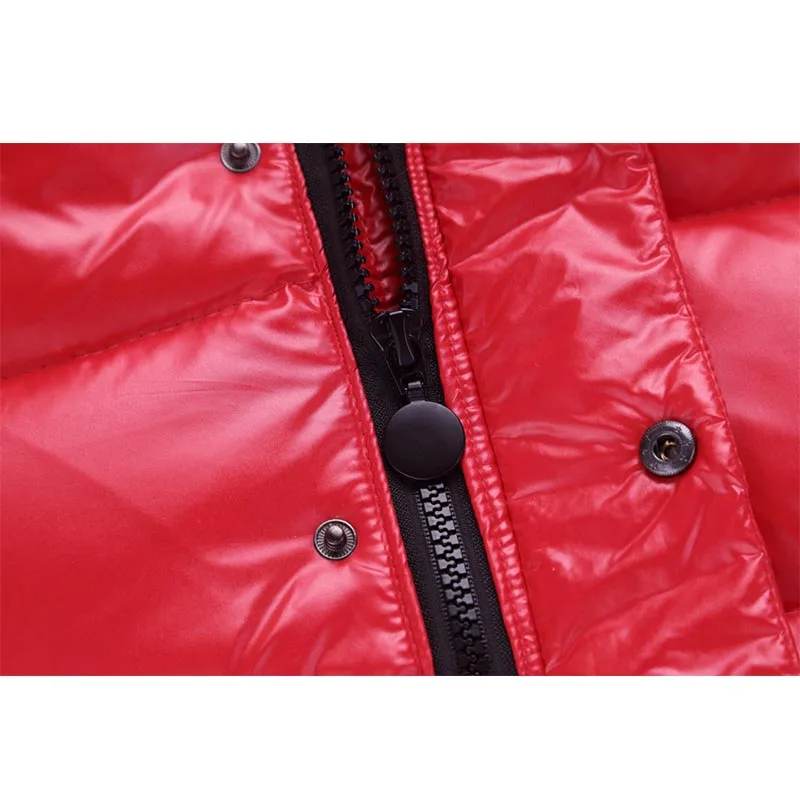 Girls Boy Snowwear Kids Winter Jumpsuit Windproof Waterproof Warm Duck Down Jacket Pants Snowboarding Children Clothing Set Suit