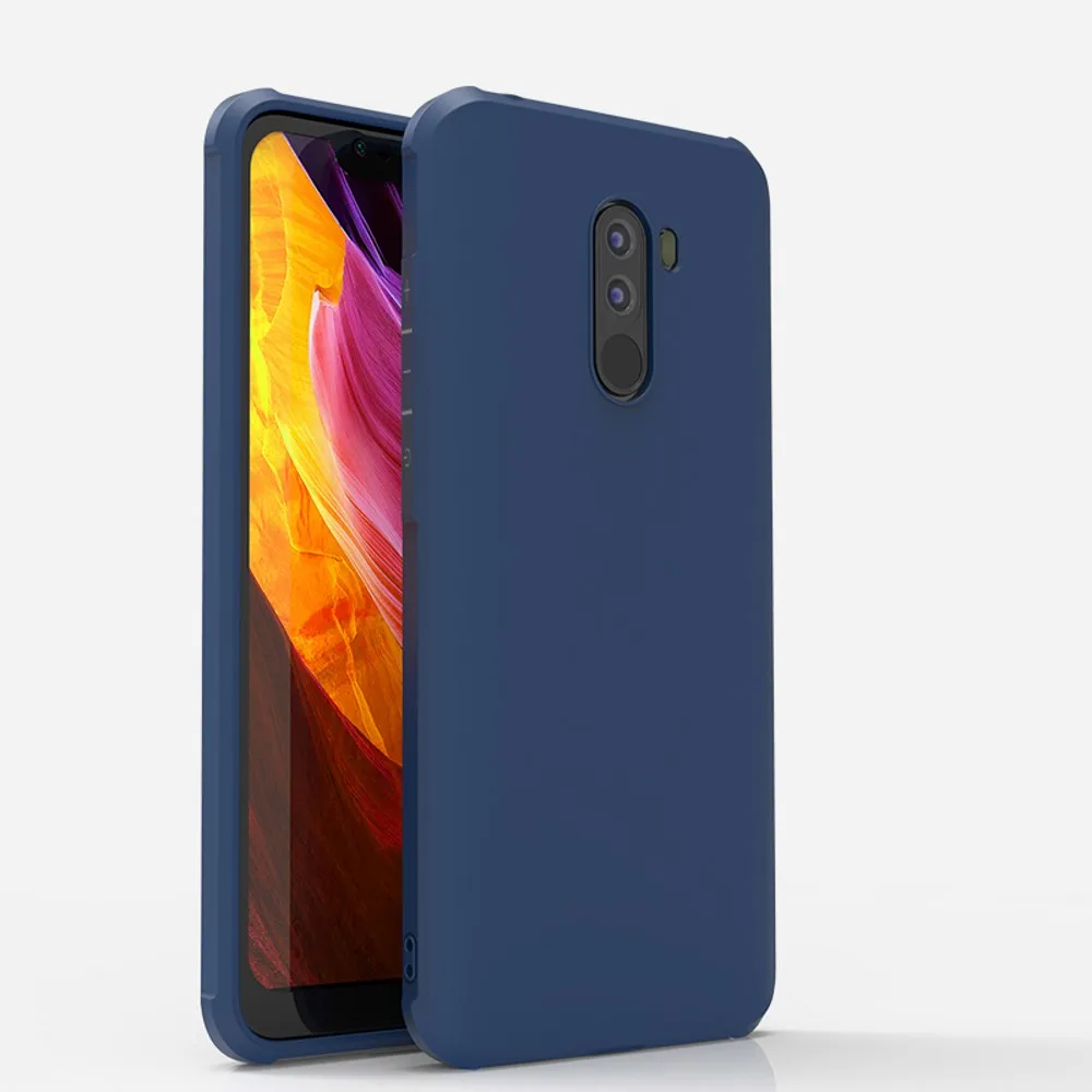 Для Xiaomi Pocophone F1 чехол мягкий силиконовый Дракон шаблон кожи защитный чехол на заднюю панель для Xiaomi Pocophone F1 Poco F1 оболочка - Цвет: blue 01