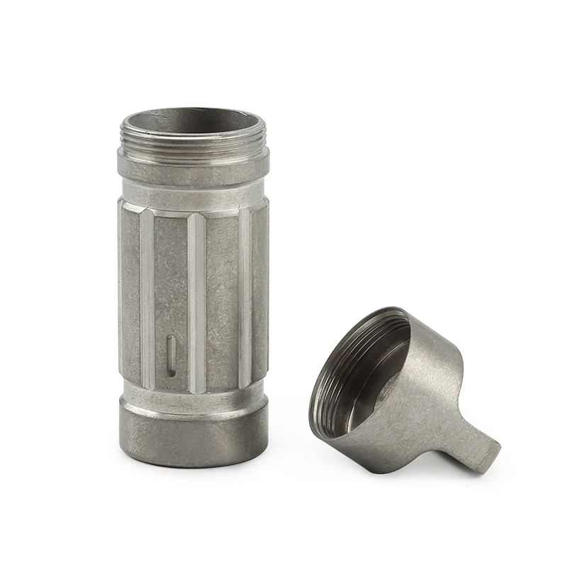 Pure Titanium Waterproof Bottle Camping Survival Seal Bottle EDC Outdoor Tool