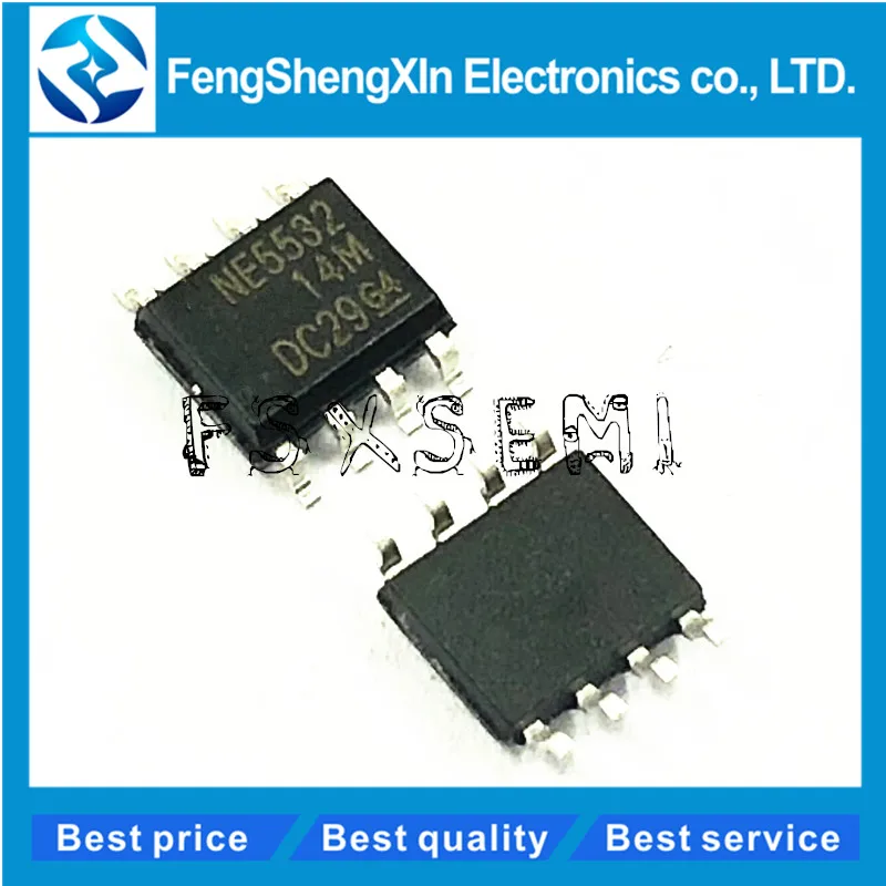 100 шт./лот Новый N5532 NE5532 NE5532DR операционный усилитель IC SOP 8|Интегральные схемы| |